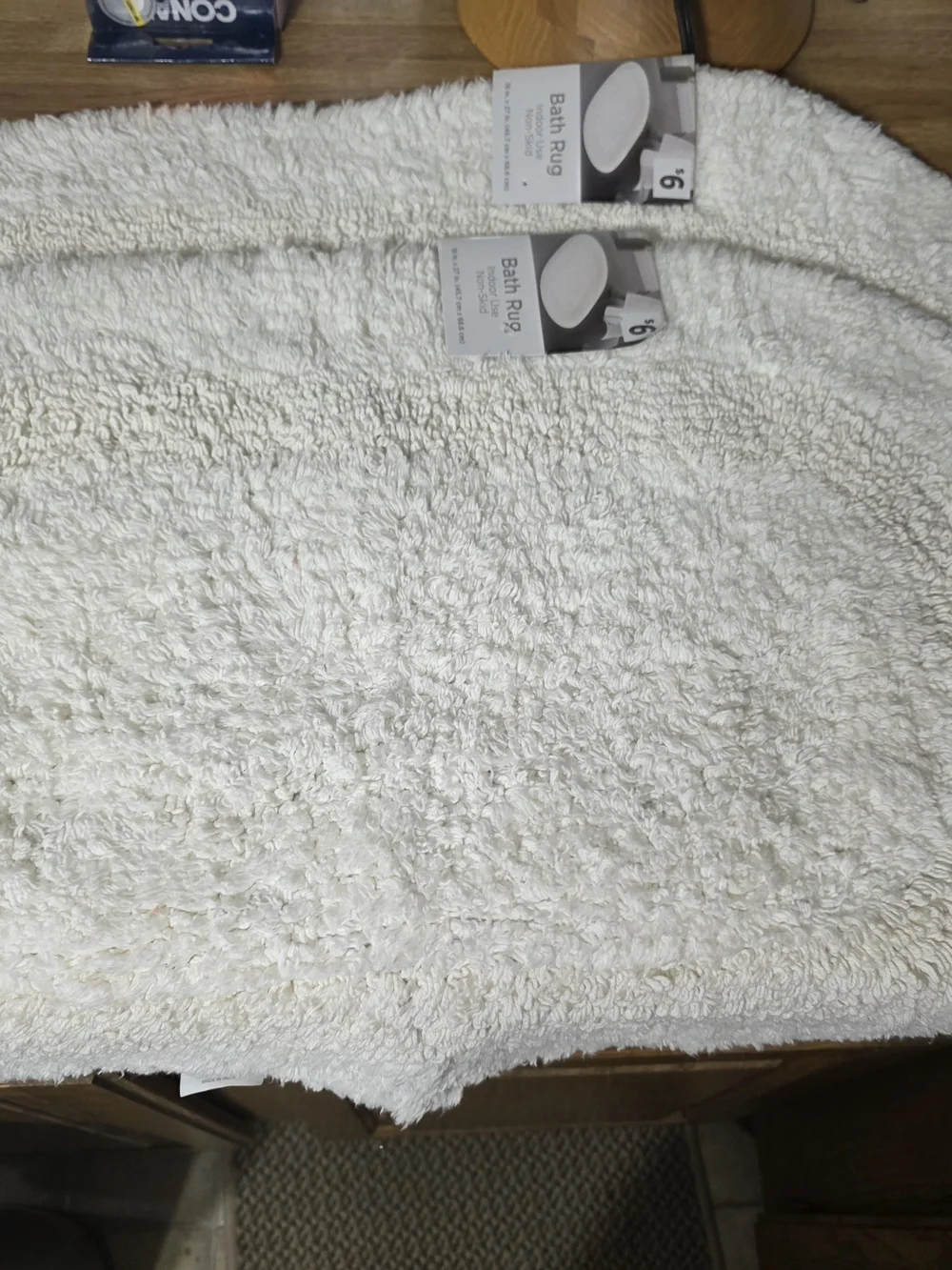 Home Collection Cream Shag Bath Mats Set Of 3